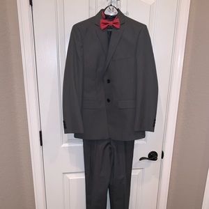 Joseph & Feiss | Youth Gray Stripe Suit | Size 14